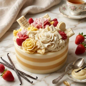 Strawberry & Cream Candle Cakes